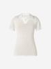 LORDLOAR Color Block Collar Knit White