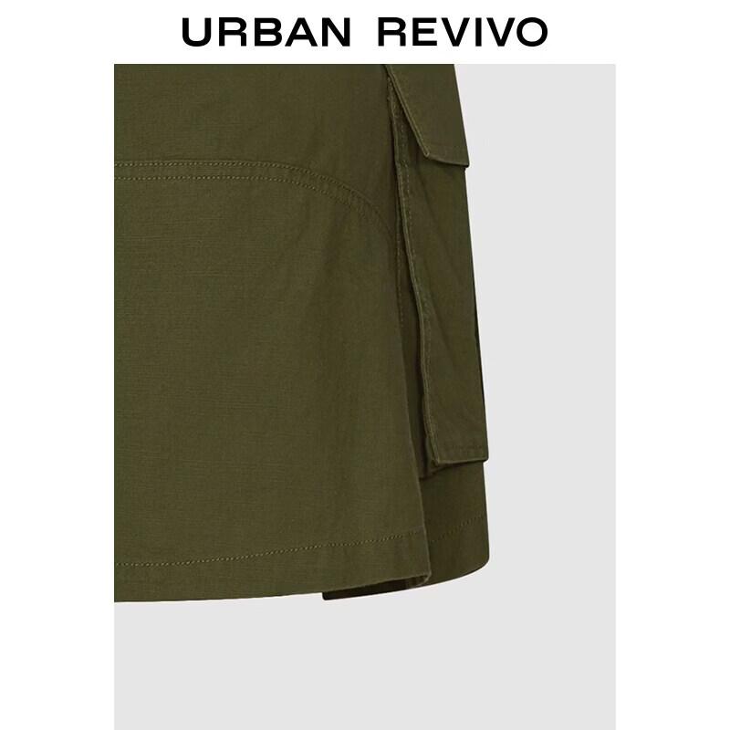UR2026 Women's Cotton Cargo A-Line Skirt