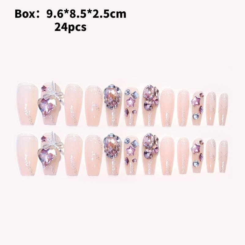 Hand Nail Wearing Nails Fashion Highgrade Pure Wind Rhinestone Nail Patch Style