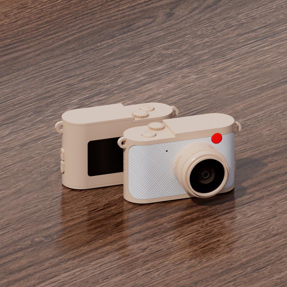 Portable Retro Mini Thumb Camera for Students - Standard Definition with Screen for Photo and Video.