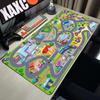 Pc Gaming Setup Accessories City Road Cartoon Mouse Pad Large Desk Mat Mousepad Gamer x Computer Table Mats Office Xxl