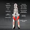 Foldable Crimping Pliers Wire Strippers Splitting Stripping Specialized Splitter Electrician Winding Cable Cutter Tool