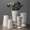 Weiße Vase Home Office Tischdeko Blumenvase Keramik Hochzeitsmittelstück