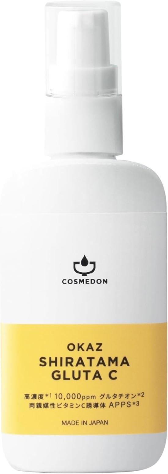 

Cosmedon Okazu Shiratama Glutathione 100% Pure Glutathione Serum 10,000ppm Vitamin C Derivative APPS Face Serum for Brightening Skin, Made in Japan,