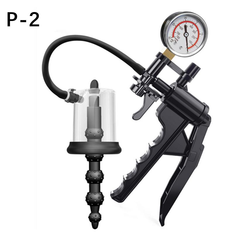 New Anal Pump Manual Vacuum Rosebud Pump Sex Toys for Men Women SM Suction Cup Prostate Stimulator Anus Dilator Butt Plug Set