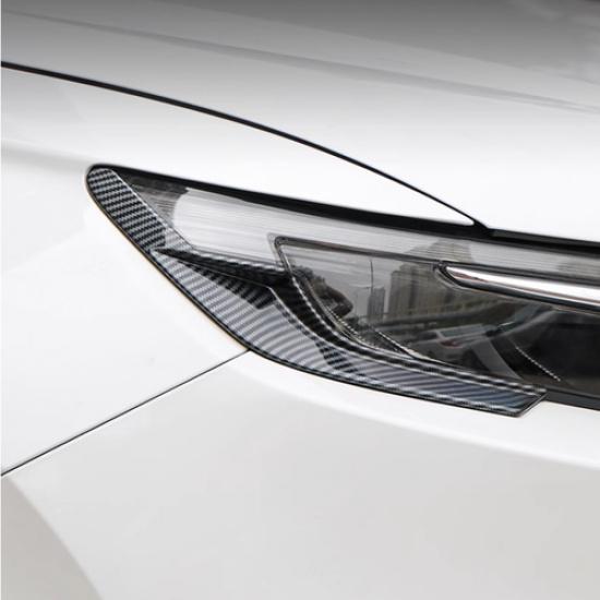 Carbon fiber Headlight Light Lamp Cover Trim 2pcs For Honda CRV CR-V -2025