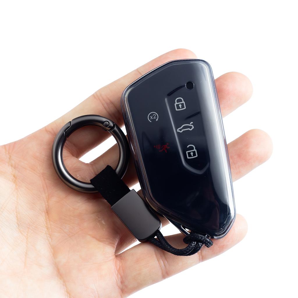Slim Car Key Fob Case Cover Keychain For Volkswagen VW Golf GTI Passat ID.3 4 7 Buzz Tayron Cupra Formentor Leon Born Tavascan