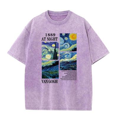 Camisetas Estampadas de Pintura Artística para Hombres Mujeres Camisetas Populares Vintage Estética Harajuku Camisetas de Moda Camiseta de Primavera