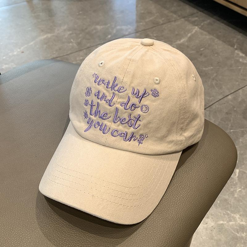 

Кепка з гострим верхом, дитяча літня універсальна бейсболка в стилі ретро, ​​з маленькими літерами, м’який верх, випрана навісна бейсболка чоловіча adjustable бежевий