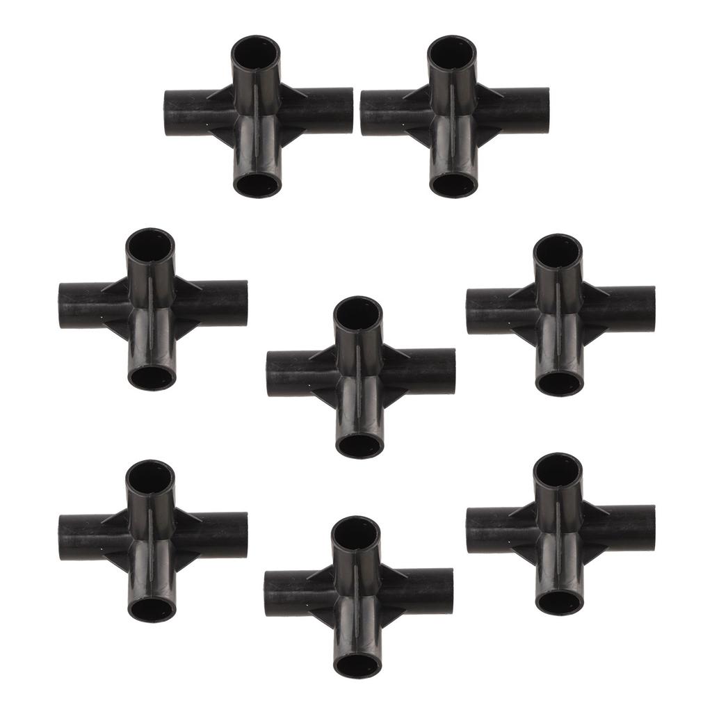 Juego de 8 Accesorios para Tuberías de PVC para Bricolaje para Invernaderos y Estructuras de Soporte para Plantas