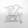 Sewing Machine Is Equipped with Scissors Thread Scrapbooking Metal Cutting Dies Stencils for DIY Album Paper Card Decor