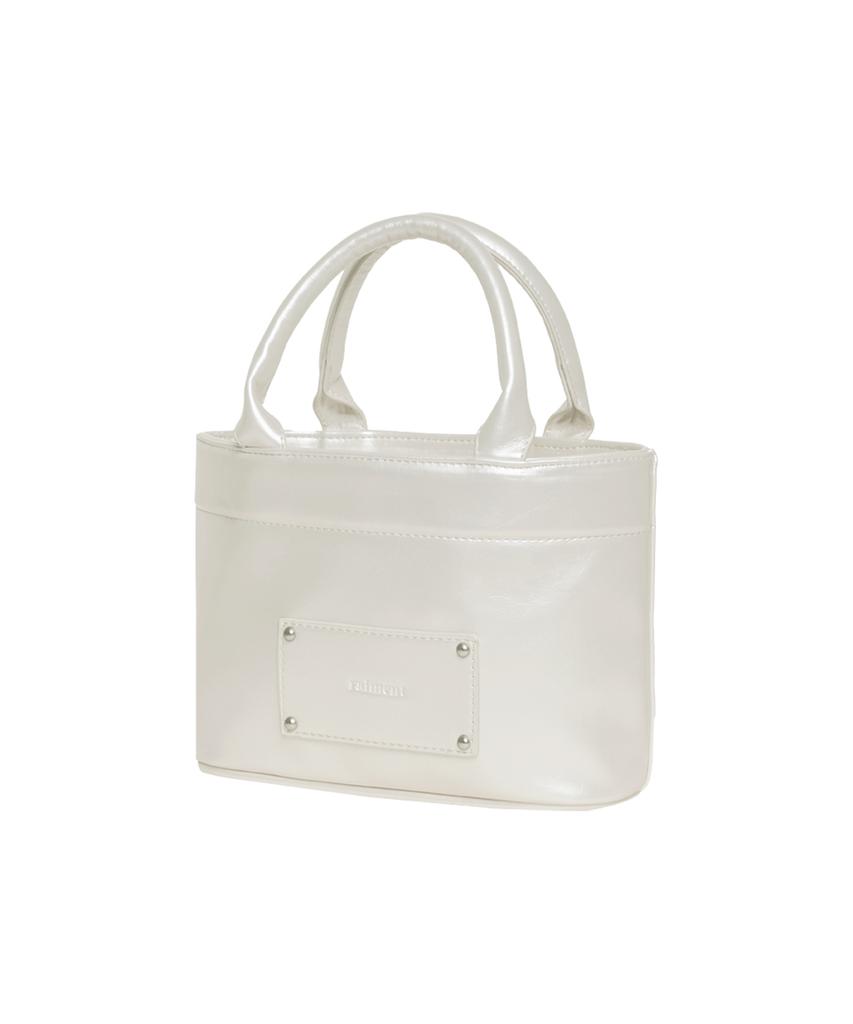 Raiment Stud Patch Macaroon Bag_Shining White