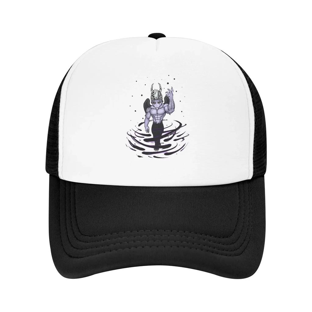 Gothic Street Punk Gray Demon Hendy Purple Pool Party Mesh Baseball Caps For Mens High-end Female Beach Bucket Hat Snapback Cap