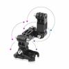1 pezzo Supporto Curvo Adesivo per Casco da Moto per Accessori Action Camera Pemasangan Dagu Helm Sepeda Motor