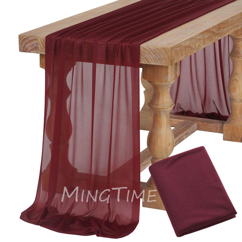 Caminho de Mesa Macio Rosa Blush Poeira Gaze Rústico Boho Natural Casamento Festa Chá de Bebê Jantar Ornamento Decoração