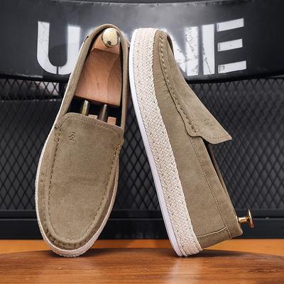New Canvas Shoes Men Breathable Light Slip On Flat Summer Classic Loafers Casual Shoes Breathable Walking Footwear Men Sneakers