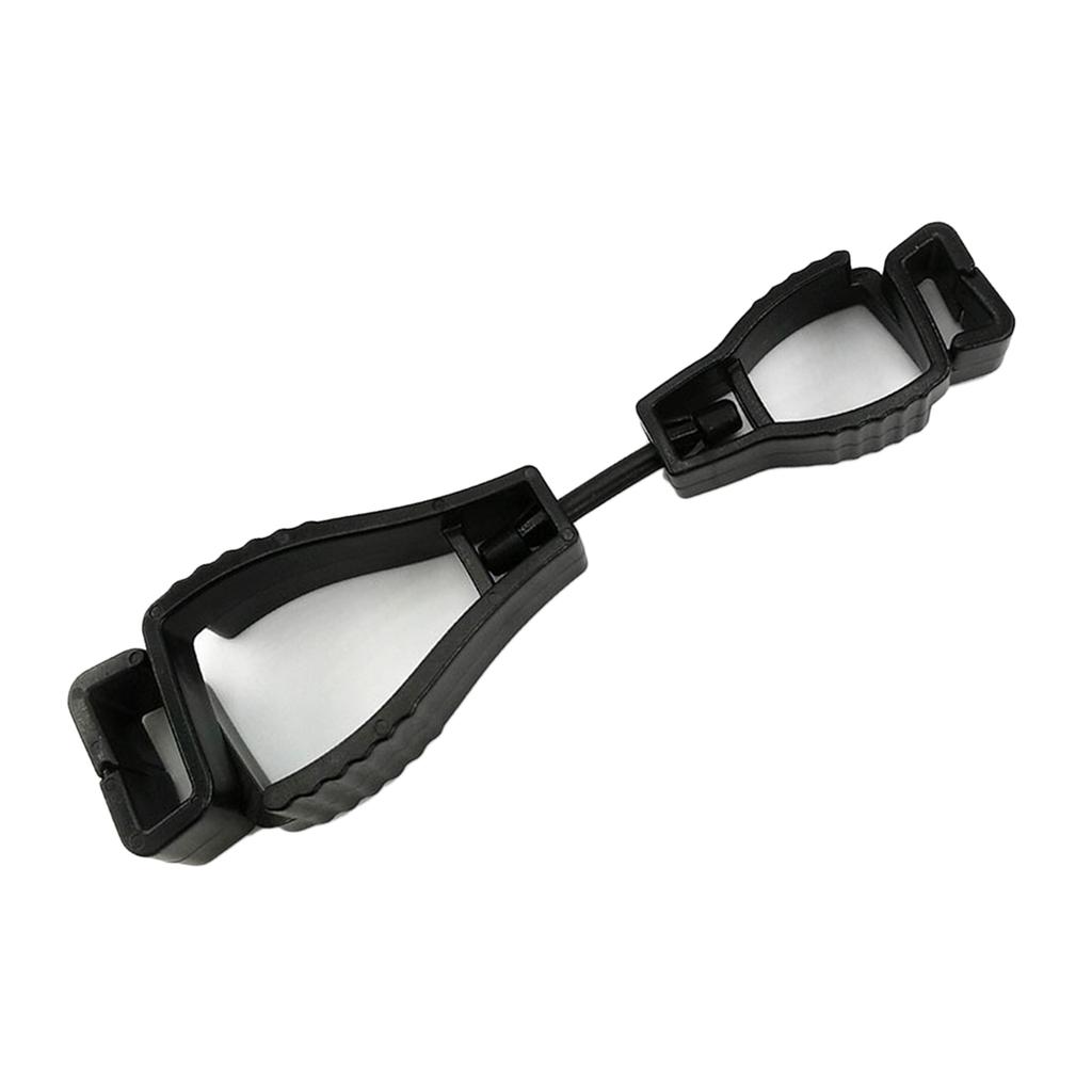 Gloves Clip Plastic Anti Slip Hands Free Multifunctional Portable Reusable Glove Clip Holder Black