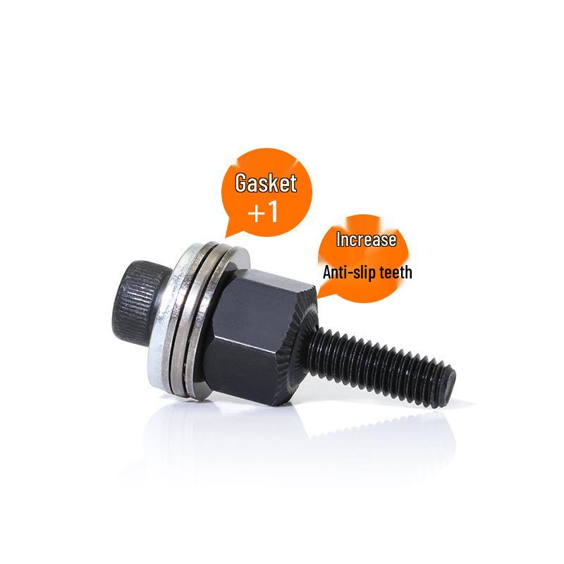 Multi-Purpose Electric Rivet Tool with Manual Wrench and Nut Head Attachment