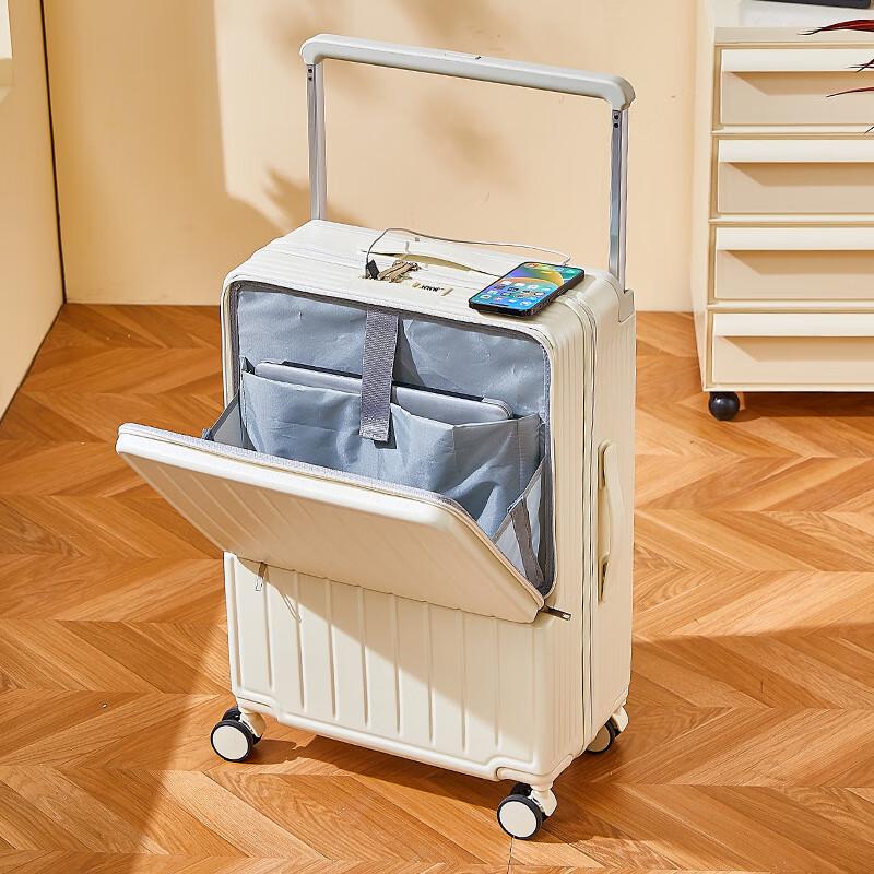 Lishenkuan Travel Suitcase with USB & Cup Holder