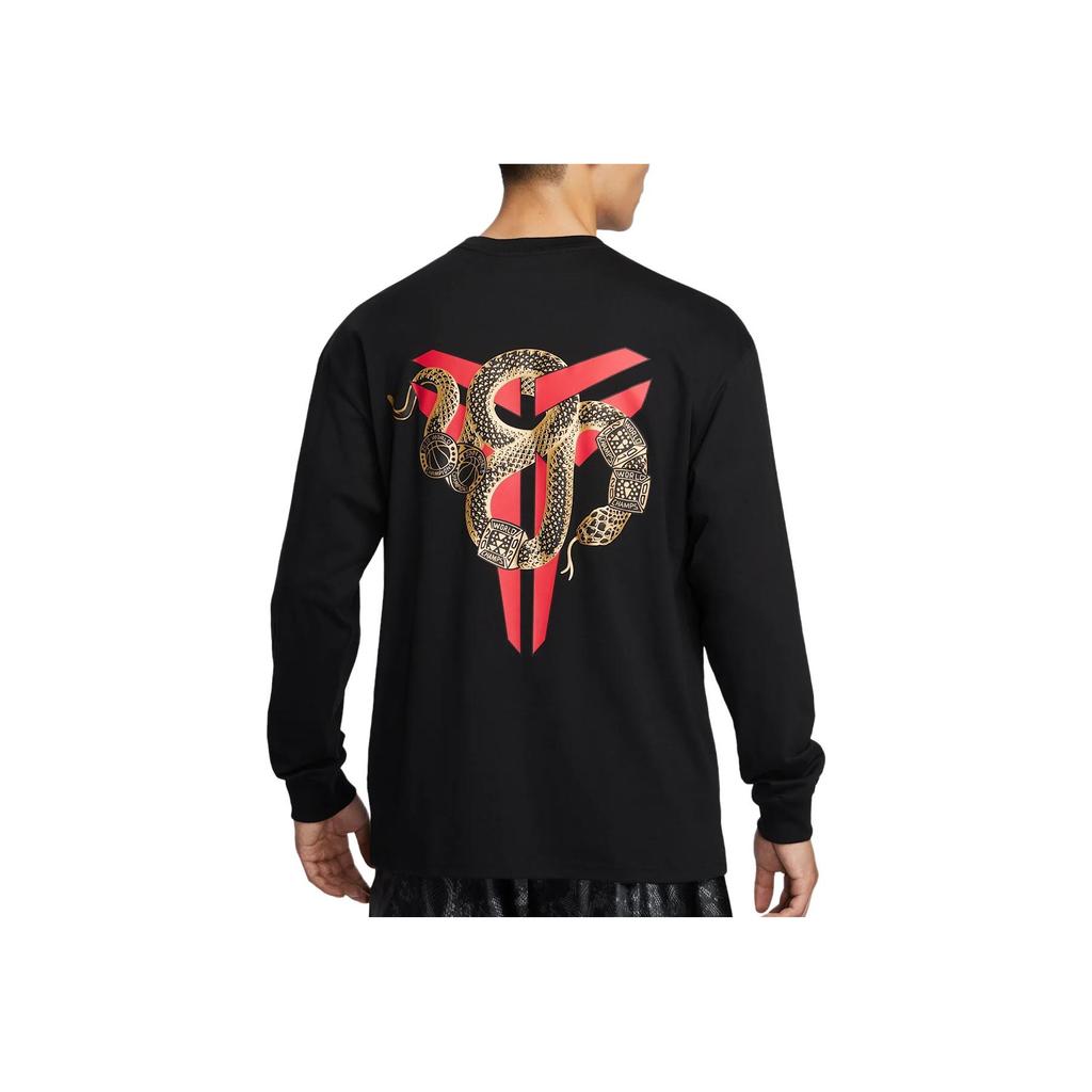 Nike x Kobe Year Of Mamba Max90 Long-Sleeve T-Shirt Black Men Tops IB0241-010