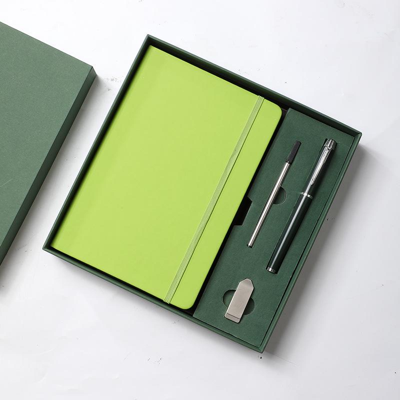 Custom Business Leather Notebook & Diary Gift Set with Logo