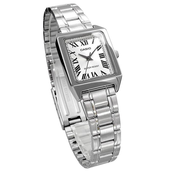 CASIO Standard LTP-V007D-7B Silber Damen-Quarz-Uhr