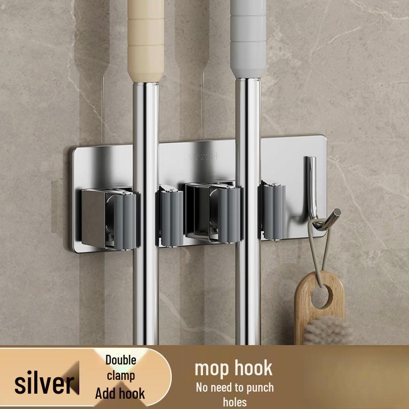ZNMW Strong Adhesive Wall Mop Holder