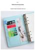 Macaron PU Loose-Leaf Notebook for Creative Budget and Financial Planning