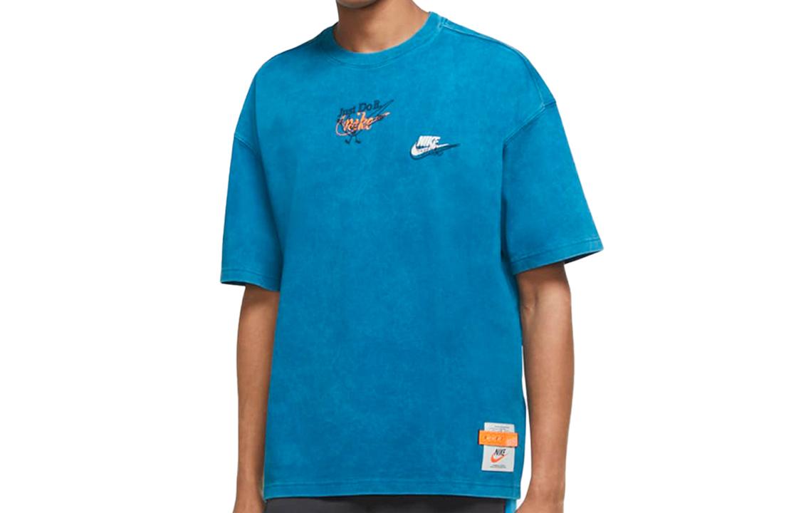 Nike Drop Shoulder Sleeve T-Shirt Men s Blue DC2729-301 L