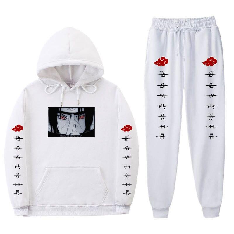 Anime mikina s kapucí Set pro teenagery Kluci Dívky Teplá s fleecovou podšívkou Bavlněná směs Ležérní Sportovní oblečení Dlouhý rukáv Horní díl Kalhoty
