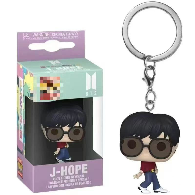 BTS Cute Keychain Backpack Doll Bag Couple Pendant Keychain Pendant Gift