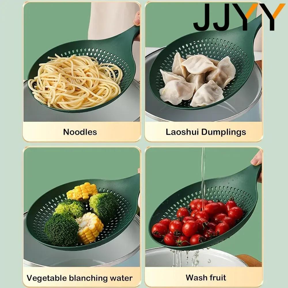 High Temperature Resistant Large Colander Kitchen Scoop Noodle Strainer Anti-Scald Vegetable Skimmer for Efficient Cooking