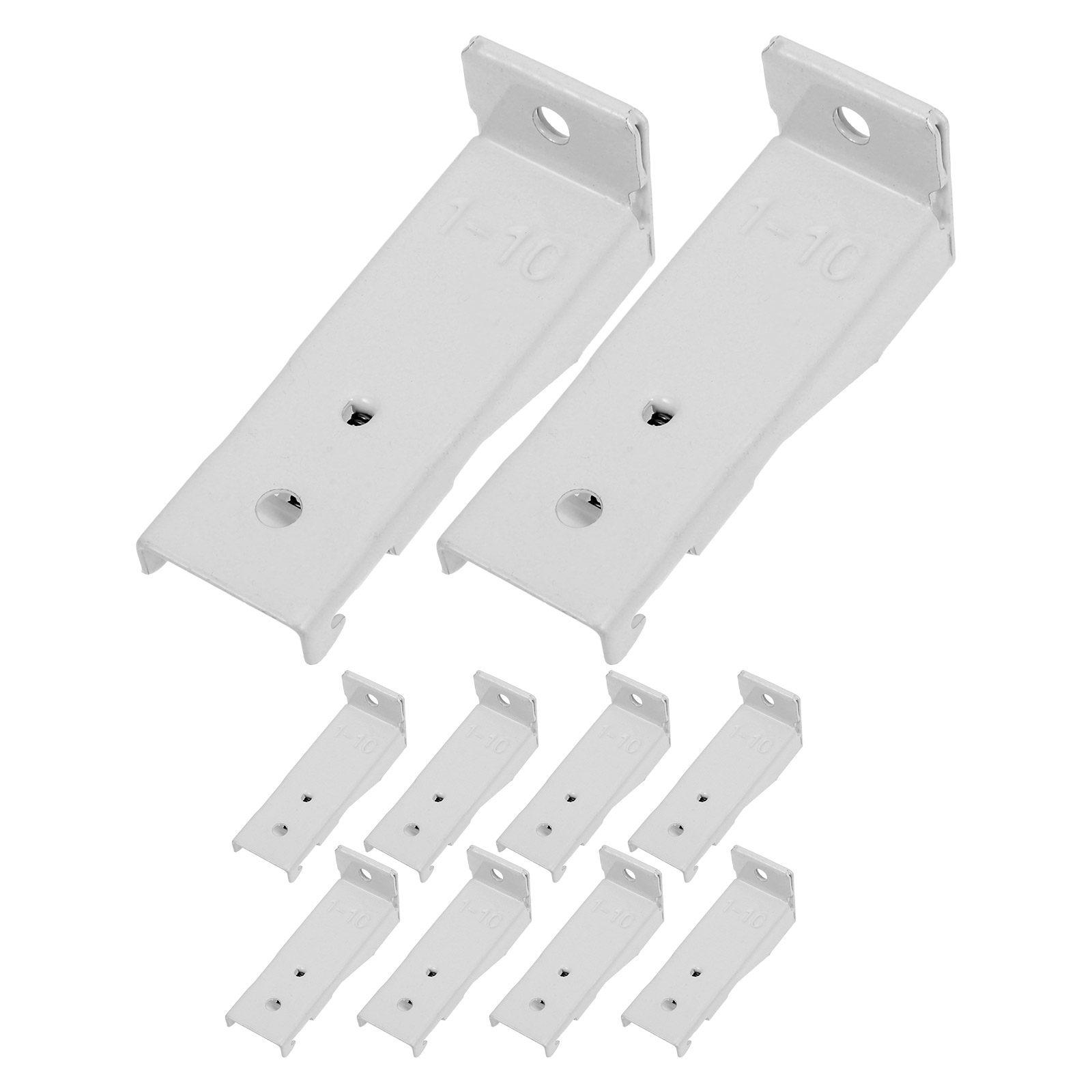 

10Pcs Curtain Track Mounting Brackets Ceiling Wall Mount Curtain Hardware Curved Rail Holder Track Drapery Support Bracket other