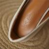 Women's High-heeled Single Shoes Simple and Versatile Thick Heel Large Size Square Head Shallow Mouth Low-top Shoes