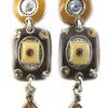 Les Trésors De Lily [F6019] - Brown 'Esmeralda' Designer Earrings