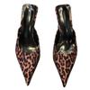 Fashion Pointed Toe Woman Mules Shoes High Heels Elegant Pumps Summer Slingback Slippers Sexy Women Sandals 2025 Cozy Women’s Chaussures