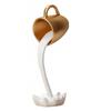 Coffee Cup Ornament Pouring Liquid Coffee Mug Resin Floating Spilling Coffee Cup  for Coffee Lover