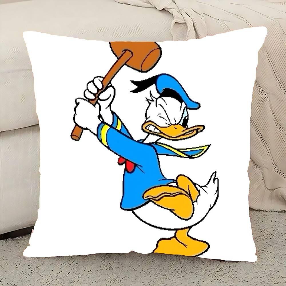 D-Donald Cartoon D-Duck Pillow Case Elegant Couple Home Living Room Bedroom Decorative Rectangle Pillowcase Sofa Cushion Cover