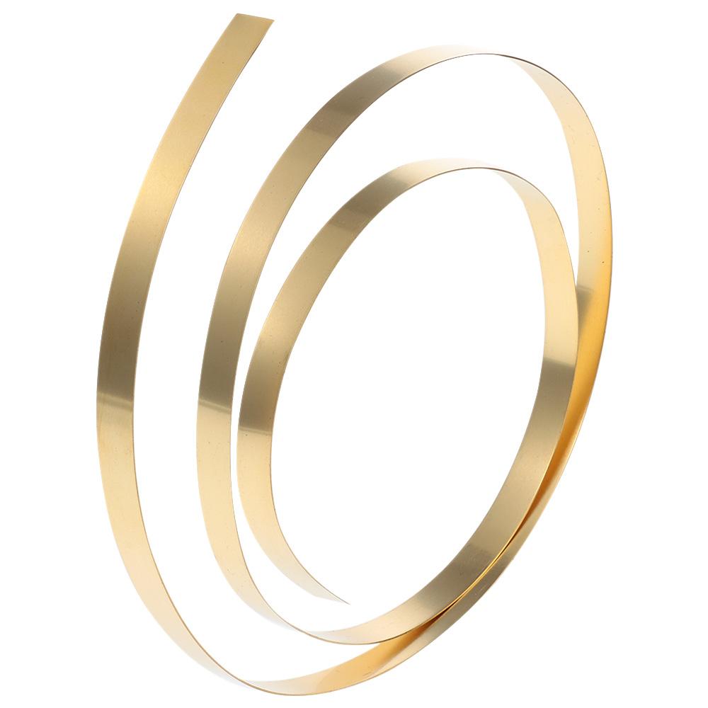 

1000mm x10mm Metal Foil Plate Yellow Gold Film Wire Thin Brass Strip Handicraft Metalworking 0.1x10x1000mm