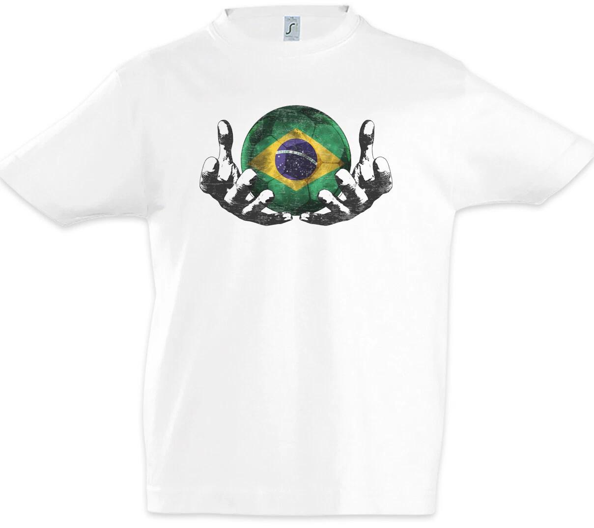 Brazil Football Magic Ball Kids Boys kids boys T-Shirt Flag Football Brazil Flag 100