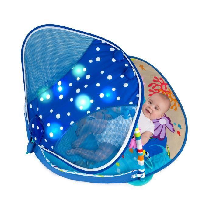 DISNEY BABY Эволюционный игровой коврик для малышей - Немо - Арка с сенсорными и музыкальными игрушками, световой гирляндой, зеркалом