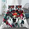 Painting Animals 3D paplanhuzat szett egyszemélyes 2 külön ággyal queen king Cal king méretű ágyneműkészlet
