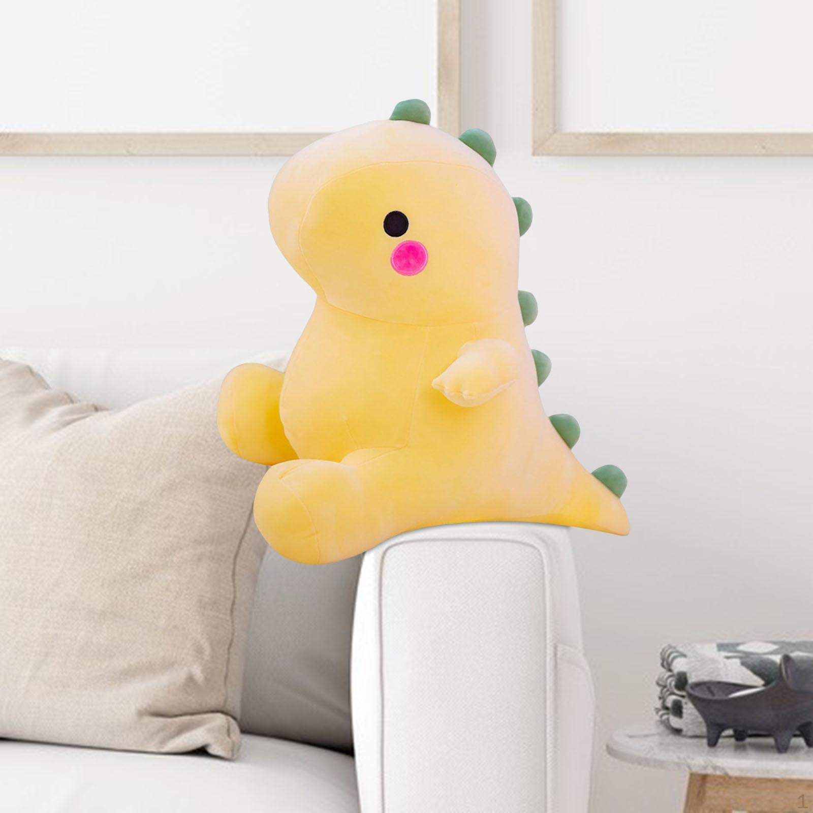 

Cartoon Dinosaur Plush Toys Cuddle & Squeeze Pillows Dino Dolls Stuffed Animal Boys Girls Children Yellow 25cm_as described