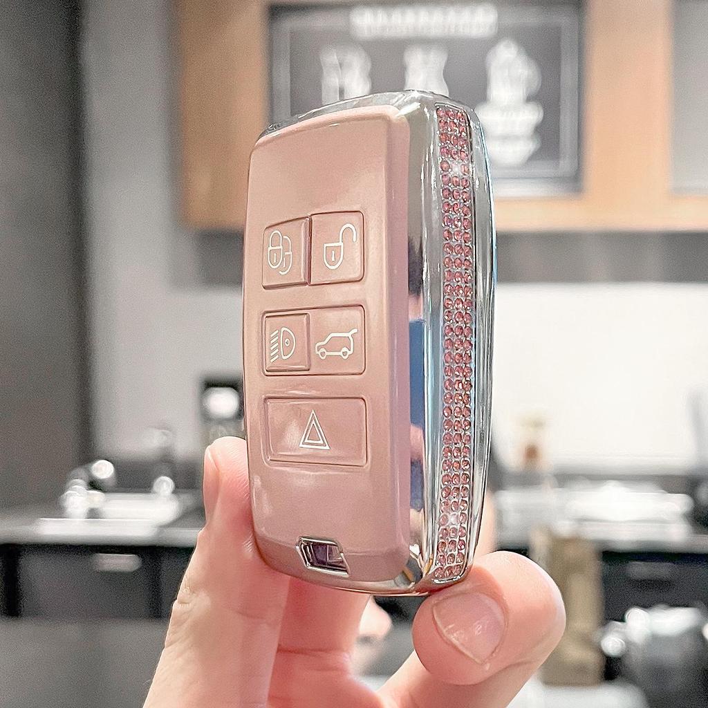 Land Rover Schlüsselhülle für Discovery, Range Rover Evoque, Velar, Freelander, Defender, Sport - High-End Auto-Schlüsselhülle