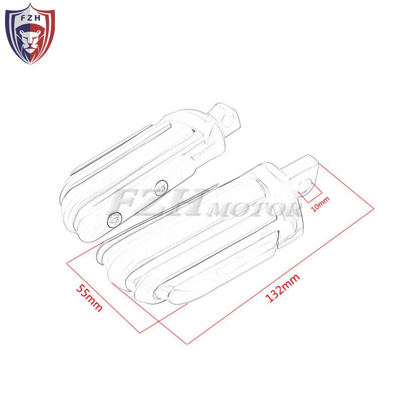 Universal Motorcycle Crash Bars Footrests for Harley Cruiser