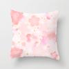 Peach Leather Velvet Fresh Pink Flower Pillowcase Home Sofa Pillow Cushion Cover Core-free