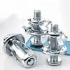50pcs Metal Jack Nuts Screw Fixed Bolt Board Expansion Plugs Anchors Rivet Nut  Board Wall