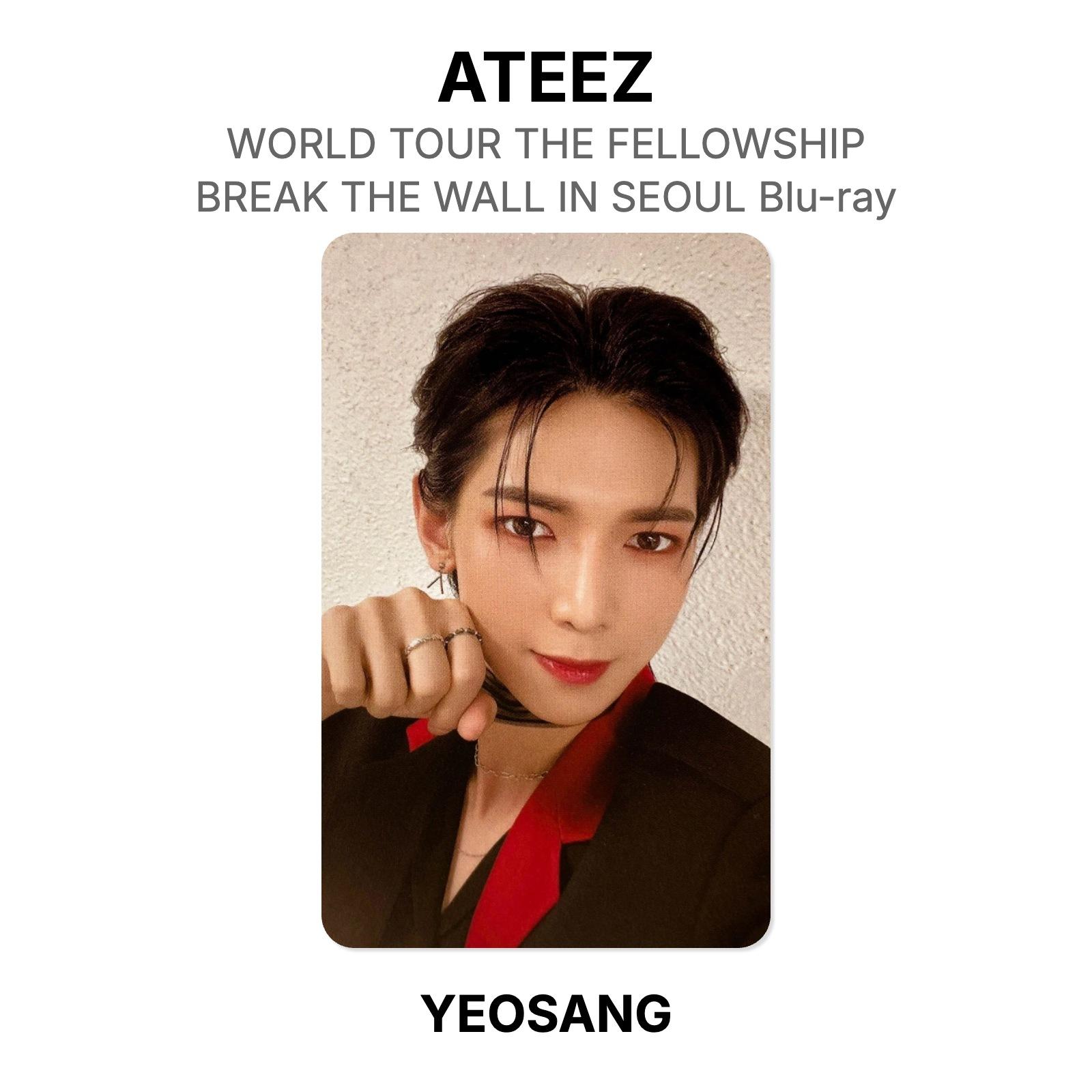 МИРОВОЙ ТУР ATEEZ БРАТСТВО : BREAK THE WALL IN SEOUL Официальная фотокарточка Blu-ray YEOSANG