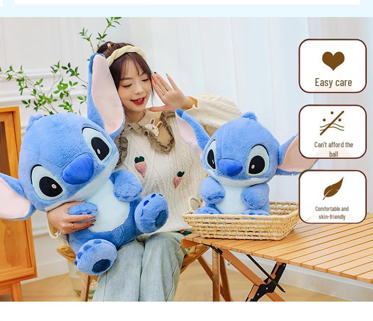 Long-haired Stitch Doll Plush Toy - Lilo & Stitch Hugging Cushion