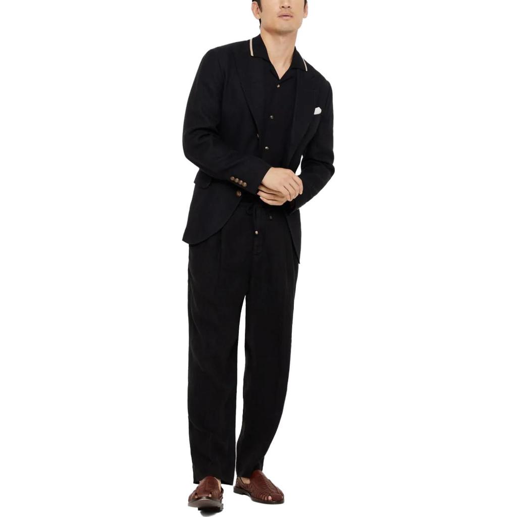 Brunello Cucinelli Contrasted-Trim Knitted Shirt M29202605-CNH72